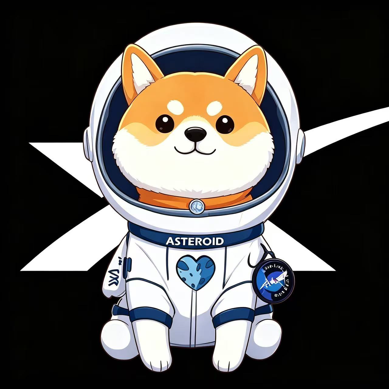 SpaceXDog — astronaut Shiba Inu mascot
